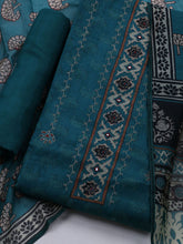 Printed Cotton Blend Unstitched Suit With Dupatta